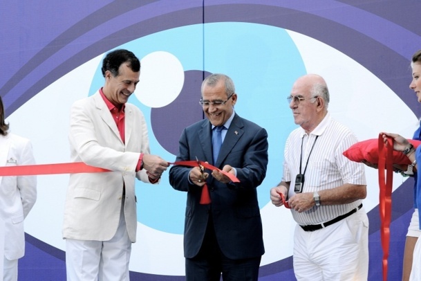 Henri Giscard d'Estaing, Pdg du Club Med a inauguré le Village de Belek avec Buran Silahtaroglu, propriétaire du village, et Abdurragman Arici, Vice-ministre du Tourisme - Photo DR