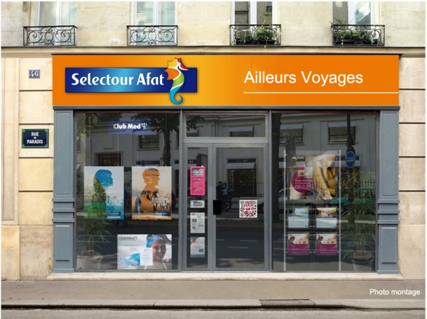A partir du mois d'août 2013, les 88 agences du groupe seront regroupées sous la marque commune Selectour Afat Ailleurs Voyages - Photo Montage