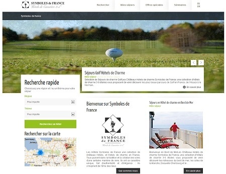 Le nouveau site de Symboles de France se veut plus claire avec une navigation simplifiée - Capture d'écran