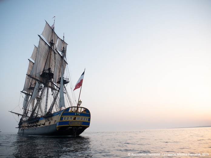 Lors de son voyage, l’Hermione fera escale dans quatre pays du nord de l’Europe : l’Angleterre (Londres), la Belgique (Anvers), les Pays-Bas (Amsterdam), l’Allemagne (Hambourg) - DR : Maxime Franusiak