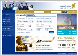 Gulf Air : le site Internet fait peau neuve