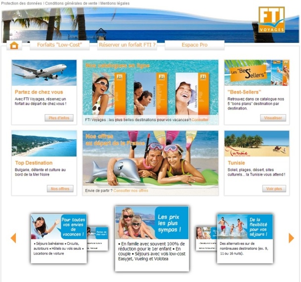 Après l'Est de la France, FTI Voyages compte conquérir l'ensemble du marché hexagonale en proposant des offres adaptées aux attentes des touristes du pays - Capture d'écran Après l'Est de la France, FTI Voyages compte conquérir l'ensemble du marché hexagonale en proposant des offres adaptées aux attentes des touristes du pays - Capture d'écran
