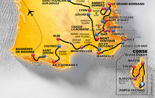 La situation estivale en PACA n’est pas désespérée, surtout avec le passage du Tour de France, dès le 2 juillet 2013 - DR : Amaury Sport Organisation