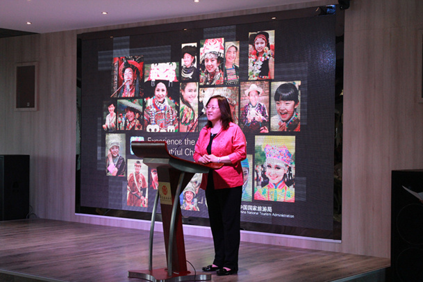 Xue Guifeng, la directrice de l'OT de Chine à Paris, lors d'une soirée à Alfortville, dans les salons de l’hôtel Huatian Chinagora - DR : Interface Tourism Xue Guifeng, la directrice de l'OT de Chine à Paris, lors d'une soirée à Alfortville, dans les salons de l’hôtel Huatian Chinagora - DR : Interface Tourism