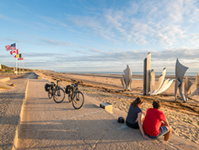 Velo sur Omaha Beach - © EV4 – Emmanuel Berthier