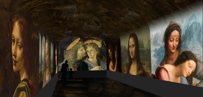 Image de synthèse du spectacle immersif © Château du Clos Lucé – Parc Leonardo da Vinci, Arc-en-Scène, Drôle de Trame