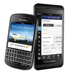 L'application de Jet Airways pour les BlackBerry 10 est téléchargeable gratuitement en ligne - Photo DR