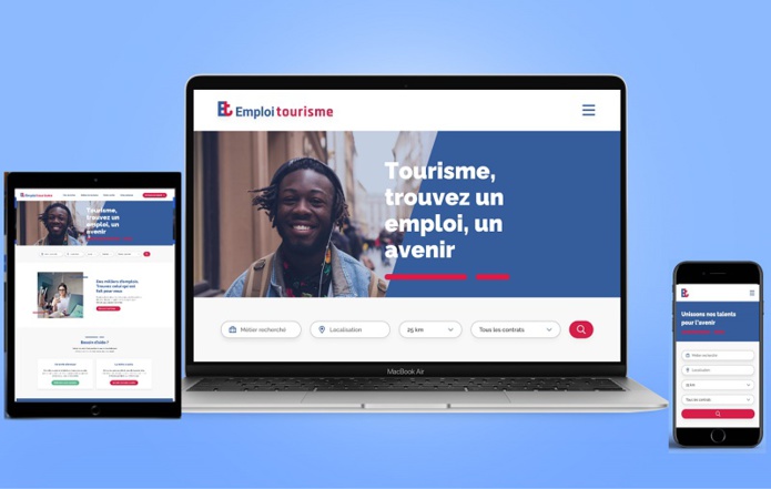 Plus de 50 000 emplois à pourvoir immédiatement dans le secteur, 90 fiches métiers détaillées, 150 parcours de carrières proposés au sein de la filière sont déjà disponible sur le site - DR : Emploi Tourisme