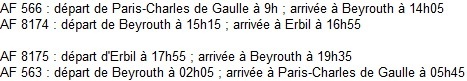 Code share AF/MEA : vols CDG-Erbil jusqu'au 15 septembre 2013 Code share AF/MEA : vols CDG-Erbil jusqu'au 15 septembre 2013