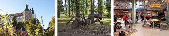 Château des Ducs de Wurtemberg  © Alain Doire BFCT - Parc du Pré La Rose © Alain Doire BFCT - Musée de l’Aventure Peugeot © BFCT