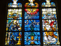Eglise St Ouen - vitrail de l'Annonciation © Thérèse Aubreton