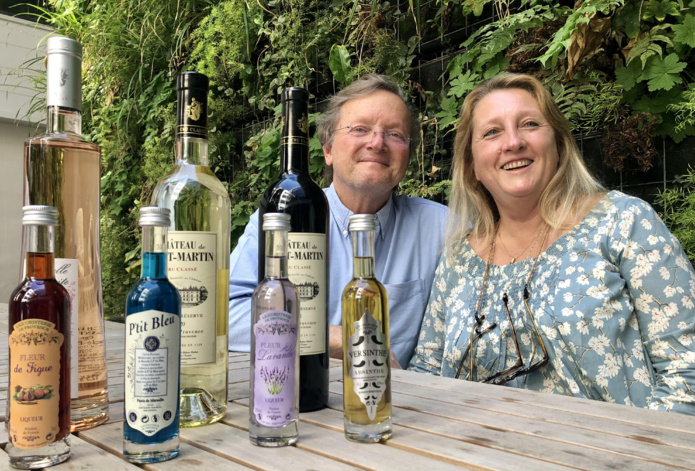 Adeline et Renaud de Barry]b, propriétaires du Château de Saint-Martin, lancent Vino-Spirit Expériences /crédit JDL