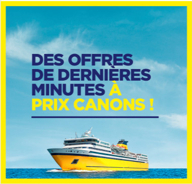 Corsica Ferries lance des offres de dernières minutes - DR