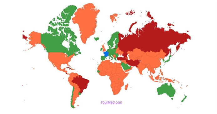 Pour les voyages en Tunisie, le pays passe en orange, le 11 Octobre 2021 - DR