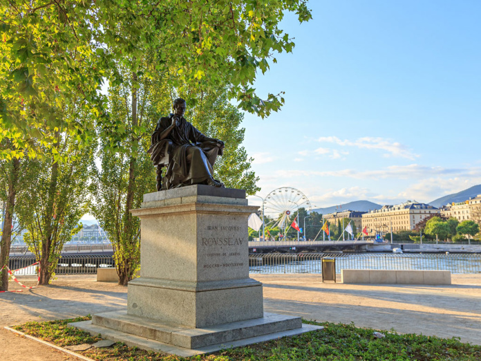 La statue de Jean-Jacques Rousseau à Genève - Depositphotos.com MaykovNikita