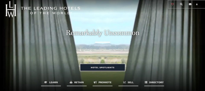 Eléments audiovisuels, questions interactives, contenu partageable avec les clients... la plateforme est aussi dotée d'un design réactif pour a apprendre, promouvoir et vendre le portefeuille du Groupe - DR : The Leading Hotels of the World Eléments audiovisuels, questions interactives, contenu partageable avec les clients... la plateforme est aussi dotée d'un design réactif pour a apprendre, promouvoir et vendre le portefeuille du Groupe - DR : The Leading Hotels of the World