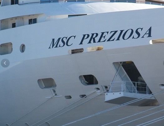 Le MSC Preziosa partira de Gênes pour rejoindre Santos au Brésil - Photo P.C.