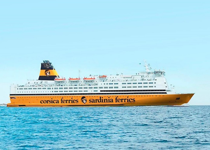 Le Mega Regina assurera des traversées vers la Corse, la Sardaigne et les Baléares. Il pourra accueillir 2 500 passagers avec ses 840 cabines et ses 1 000 mètres linéaires de garage. Il est équipé de filtres à particules et du branchement électrique à quai - DR : Corsica Ferries