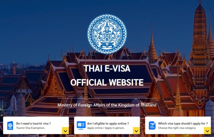 Thaïlande: le visa entièrement en ligne, c'est pour la fin de l'année !