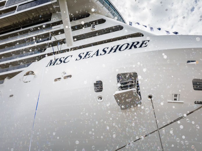 MSC Croisières prend livraison du MSC Seashore