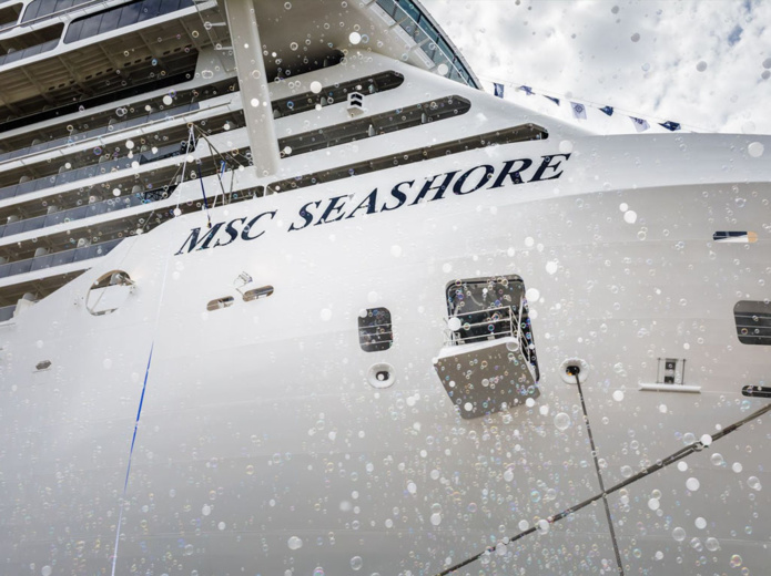 Cérémonie d'inauguration du MSC Seashore - DR