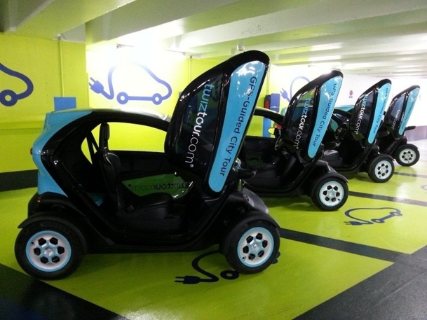 Twizy est un véhicule de deux places entièrement électrique et silencieux - Photo DR