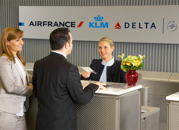 La Joint Venture Air France/KLM  et Alitalia incluait pourtant l'ensemble des vols opérés entre l'Europe et l'Amérique du nord.   Elle avait aussi tenté, sans succès, de développer  une présence à Londres Heathrow, la toute puissante plate-forme alimentée par un trafic Premium inégalé. Photo Philippe Delafosse