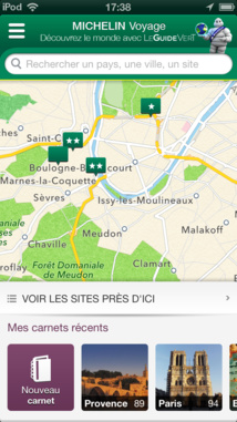 Michelin lance un guide Vert personnalisable sur Smartphone Michelin lance un guide Vert personnalisable sur Smartphone