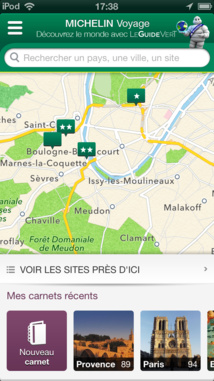 Michelin lance un guide Vert personnalisable sur Smartphone