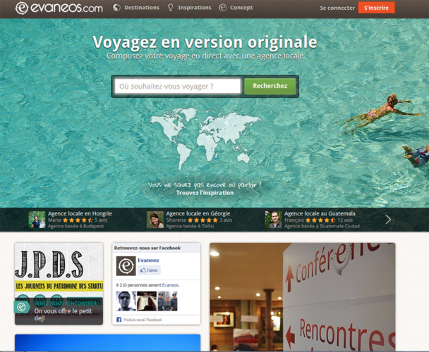 Le site Evaneos a fait voyager en 2012, 11 000 clients.  DR Le site Evaneos a fait voyager en 2012, 11 000 clients.  DR