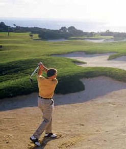 Les superbes bunkers de l'Aphrodite Hills Golf Club