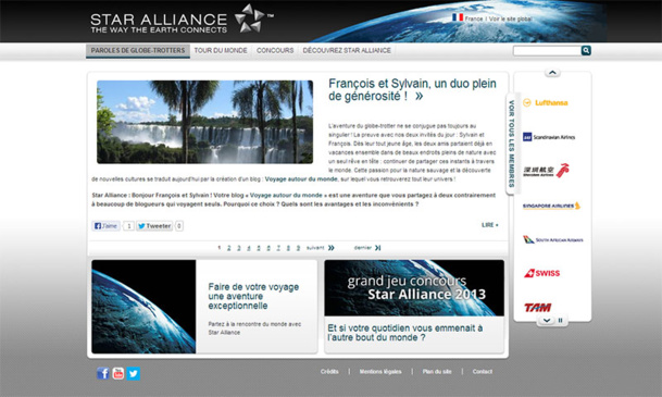 Star Alliance lance un mini-site pour les voyageurs français