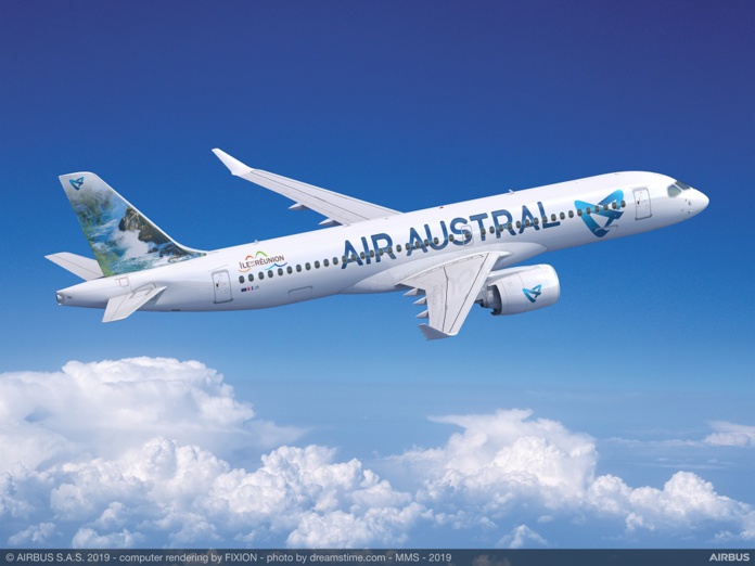 La Compagnie Air Austral va obtenir une nouvelle aide d'Etat de 20 M€ - photo Airbus