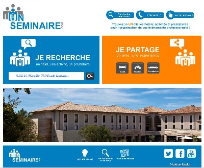 Sur UnSeminaire.com, il est désormais possible de déposer un avis sur un établissement, une activité ou un prestataire - Capture d'écran