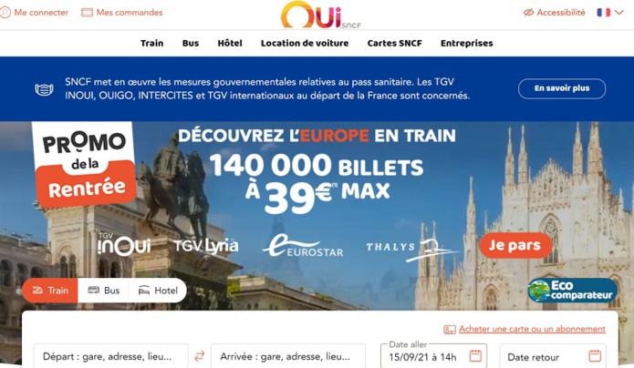 Des chiffres records en juin et un été en progression de + 24% par rapport à 2019 pour OUI.sncf - DR Des chiffres records en juin et un été en progression de + 24% par rapport à 2019 pour OUI.sncf - DR
