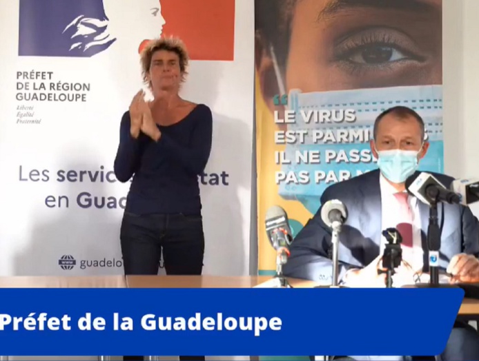 En Guadeloupe le confinement sera allégé progressivement dont une première étape dès le 22 septembre 2022 - Capture écran préfecture de Guadeloupe