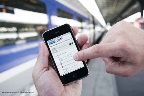 Le volume d’affaires réalisé sur l’application V. et sur le site mobile de Voyages-sncf.com a augmenté de 70% par rapport à juillet et août 2012