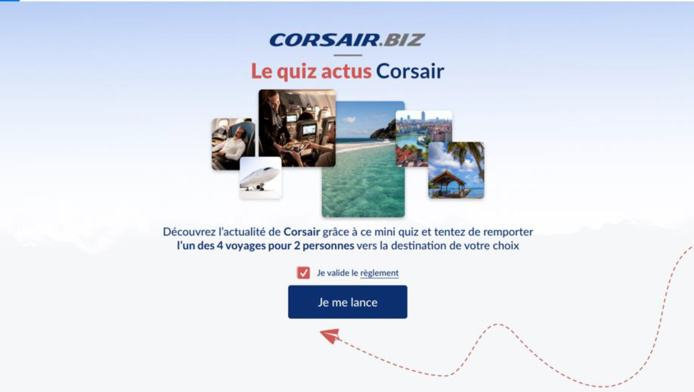 Corsair.biz lance un quiz pour les professionnels du tourisme - DR