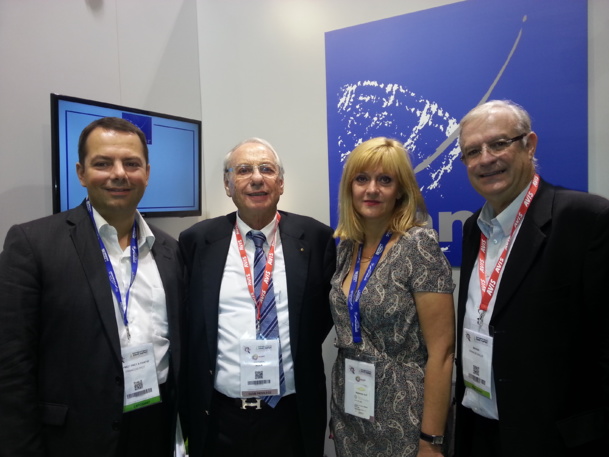 De gauche à droite François Piot, Jean Korcia, (président) Isabelle Cordier et Francis Gallo, vice-président