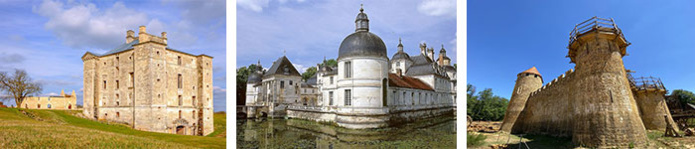 Château Maulnes / Tanlay © Alain Doire - BFC Tourisme / Guédelon © Maud Humbert - BFC Tourisme