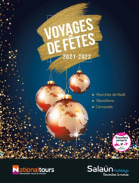 Salaün Holidays : parution de la brochure "Voyages de fêtes" 2021/22 Salaün Holidays : parution de la brochure "Voyages de fêtes" 2021/22