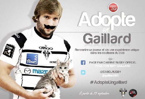 Le jeu-concours Adopte un Gaillard offre la possibilité de rencontrer des joueurs du club de rugby de Brive - DR Le jeu-concours Adopte un Gaillard offre la possibilité de rencontrer des joueurs du club de rugby de Brive - DR