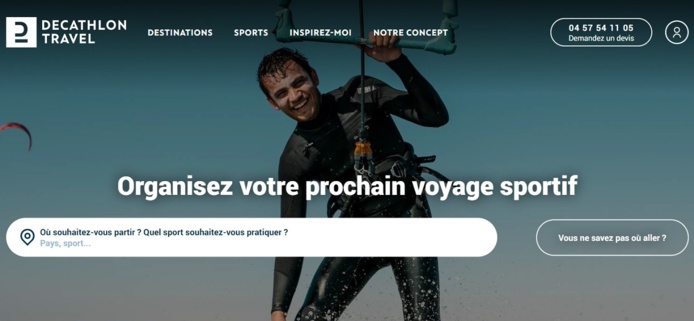 Decathlon Travel est une plateforme spécialisée dans les voyages sportifs - DR