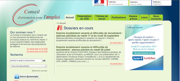 le conseil d’orientation pour l’emploi (COE) vient de publier une étude sur les difficultés de recrutements. DR le conseil d’orientation pour l’emploi (COE) vient de publier une étude sur les difficultés de recrutements. DR
