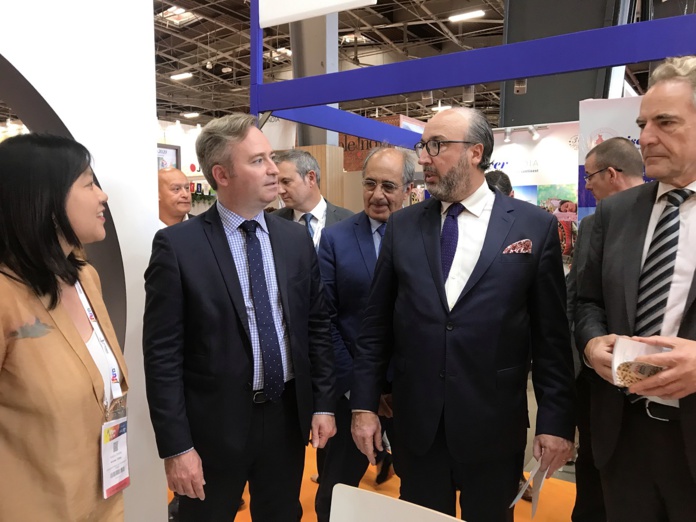 Jean-Baptiste Lemoyne et Frédéric Lorin, directeur du Salon lors d'une édition précédente - DR IFTM