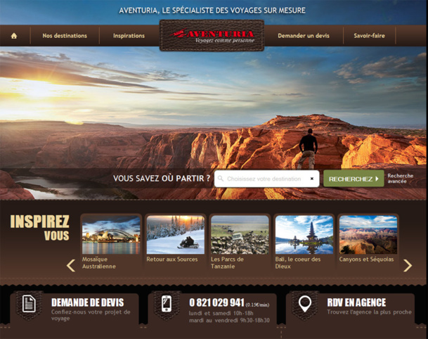 Le nouveau site Web d'Aventuria. Le nouveau site Web d'Aventuria.