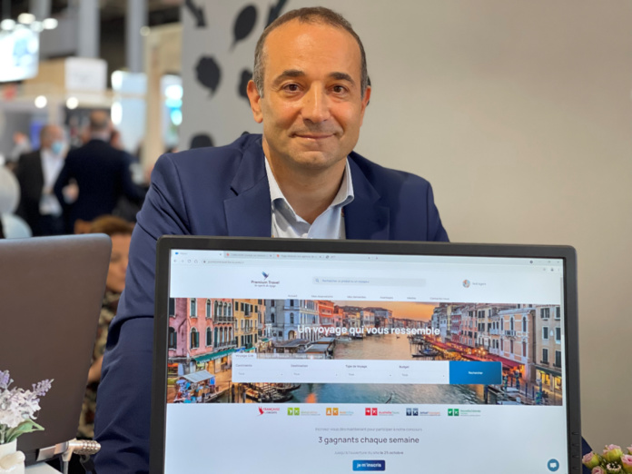 Bruno Berrebi a dévoilé en avant-première à l'IFTM Top Resa sa nouvelle plateforme B2B. Sur les GIR l'outil permet aux agences de récupérer en plus de la commission, une marge arrière lorsque le tarif est moins cher qu'en brochure - Photo JDL Bruno Berrebi a dévoilé en avant-première à l'IFTM Top Resa sa nouvelle plateforme B2B. Sur les GIR l'outil permet aux agences de récupérer en plus de la commission, une marge arrière lorsque le tarif est moins cher qu'en brochure - Photo JDL