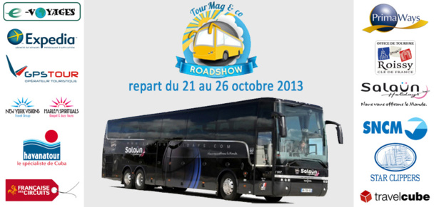 Le TourMaG&Co Roadshow débarquera dans 9 villes avec ses 12 partenaires du 21 au 26 octobre 2013. Le TourMaG&Co Roadshow débarquera dans 9 villes avec ses 12 partenaires du 21 au 26 octobre 2013.