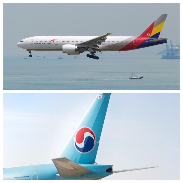 Korean Air et Asiana fusionneront totalement d'ici 2023 © DR