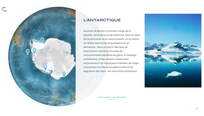 Ponant : un nouveau site a été lancé et est entièrement dédié au Commandant Charcot - DR Ponant : un nouveau site a été lancé et est entièrement dédié au Commandant Charcot - DR